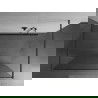 Mexen Kioto плъзгаща стена за душ свободностояща 150 x 200 cm, прозрачно 8 mm, пистолетно сив чурук - 800-150-002-66-00