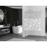 Mexen Kioto душова стена Walk-in 140 x 200 см, бял модел 8 мм, никел с четка - 800-140-101-97-85