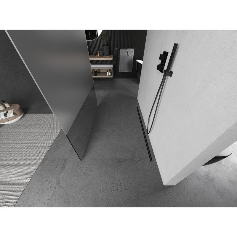 Mexen Kioto свободностояща душ-преграда 110 x 200 см, прозрачно/матово 8 мм,