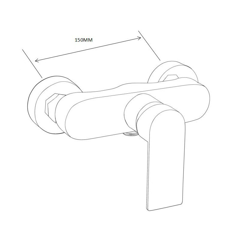 Mexen Carl надземен душ комплект с душ глава и душ батерия Royo, черен - 72240240-70