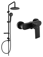Mexen Royo Carl външен душ комплект с душ питка и душ батерия, черен - 72240240-70