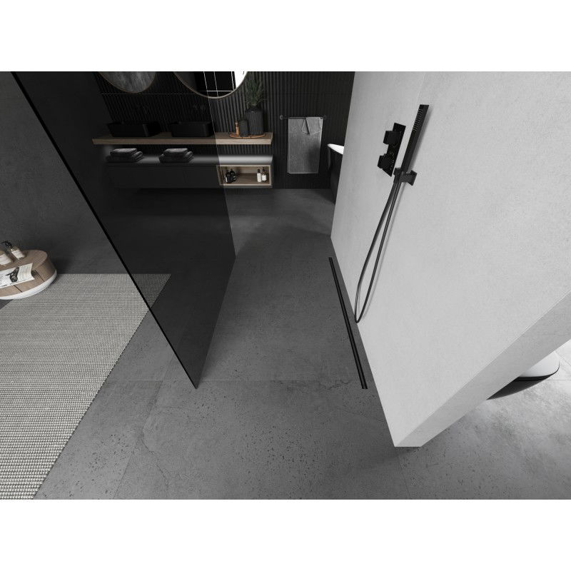 Mexen Kioto самостоятелна душ кабина 110 x 200 см, графит 8 мм, матиран gun gray - 800-110-002-66-40