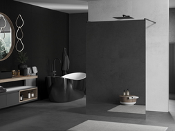 Mexen Kioto самостоятелна душ преграда 110 x 200 см, огледало 8 мм, четка сив пистолет - 800-110-002-66-50