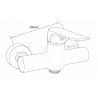 Mexen Sven комплект за душ с дъждовна глава и душ батерия Pecos, хром - 72740262-00