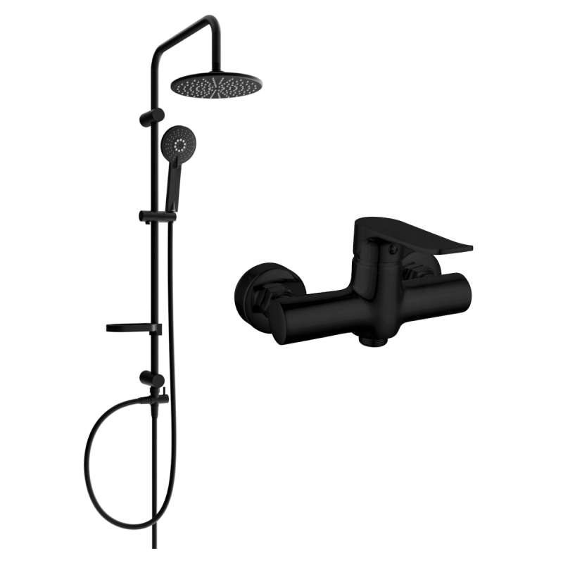 Mexen Pecos Carl външен душов комплект с тропически душ и душова батерия,