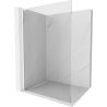 Mexen Kioto L стена за душ Walk-in 70 x 200 см, прозрачна, бяла - 800-070-103-20-00