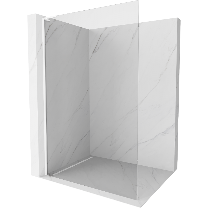 Mexen Киото L стена душ Walk-in 110 x 200 см, прозрачно, бяло - 800-110-103-20-00