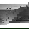 Mexen Kioto свободностояща душова стена 140 x 200 см, черен модел 8 мм, gun gray матов - 800-140-002-66-77