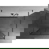 Mexen Kioto свободно стояща душа стена 100 x 200 см, черен модел 8 мм, gun gray шлифован - 800-100-002-66-77