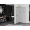 Mexen Kioto L преграда за душ кабини Walk-in 50 x 200 см, прозрачен, златен четкан - 800-050-103-55-00