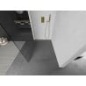 Mexen Kioto L душова стена Walk-in 85 x 200 см, прозрачен, златен четкан - 800-085-103-55-00