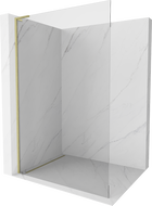Mexen Kioto L стена за душ Walk-in 110 x 200 см, прозрачна, златна щампована - 800-110-103-55-00