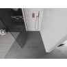 Mexen Kioto L душова стена Walk-in 75 x 200 см, прозрачна, розово злато - 800-075-103-60-00