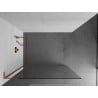 Mexen Kioto L душова стена Walk-in 75 x 200 см, прозрачна, розово злато - 800-075-103-60-00