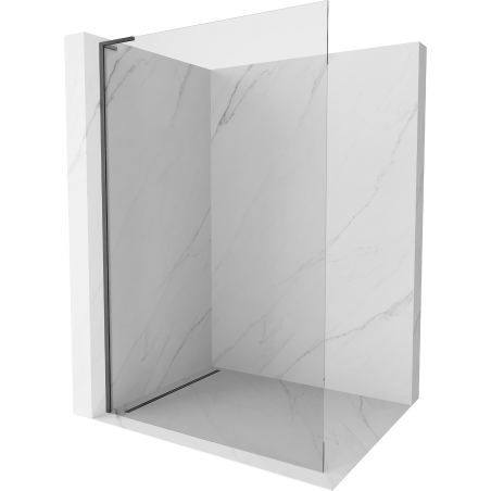 Mexen Kioto L стена за душ кабинa Walk-in 105 x 200 см, прозрачна, gun gray сатен - 800-105-103-66-00