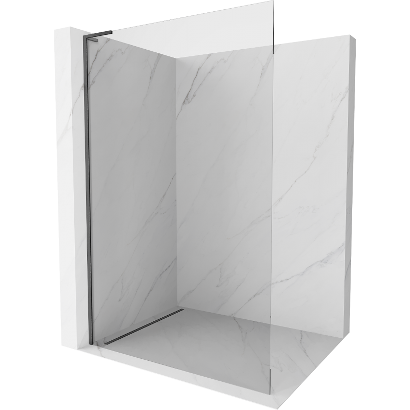 Mexen Kioto L стена за душ Walk-in 120 x 200 cm, прозрачно, сиво оръжие полиран - 800-120-103-66-00