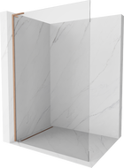 Mexen Kioto L душ кабина Walk-in 60 x 200 см, прозрачно, шлифована мед - 800-060-103-65-00