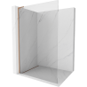 Mexen Kioto L стената за душ Walk-in 85 x 200 см, прозрачен, четкана мед - 800-085-103-65-00