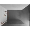 Mexen Kioto L душ кабина Walk-in 115 x 200 см, прозрачен, четка мед - 800-115-103-65-00