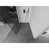 Mexen Kioto L стенен душ параван Walk-in 95 x 200 см, прозрачен, черен - 800-095-103-70-00
