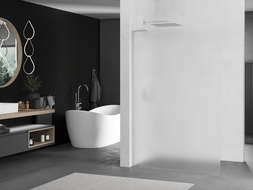 Mexen Kioto L стена за душ Walk-in 100 x 200 см, матирано стъкло, хром - 800-100-103-01-30