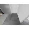 Mexen Kioto L стена за душ Walk-in 100 x 200 см, матово стъкло, бяло - 800-100-103-20-30