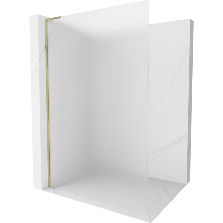 Mexen Kioto L стена за душ Walk-in 100 x 200 см, полупрозрачен, златен - 800-100-103-50-30