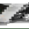 Mexen Kioto L стена за душ ход 80 x 200 см, прозрачен/мъглив, хром - 800-080-103-01-35