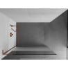 Mexen Kioto L душ кабина Walk-in 120 x 200 см, прозрачно/мраз, розово злато - 800-120-103-60-35