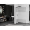 Mexen Kioto L стена за душ Walk-in 70 x 200 см, прозрачна/матова, черна - 800-070-103-70-35