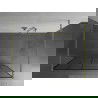 Mexen Kioto самостоятелна душ кабина 140 x 200 см, черен модел 8 мм, златно шампоан - 800-140-002-55-78