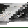 Mexen Kioto самостоятелна душ кабина 120 x 200 см, бял модел 8 мм, четка мед - 800-120-002-65-85