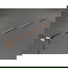 Стена за душ Mexen Kioto 130 x 200 cm, бял модел 8 mm, четкана мед - 800-130-002-65-97