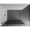 Mexen Kioto L стена за душ, Walk-in 100 x 200 см, графит, злато с четкан ефект - 800-100-103-55-40