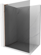 Mexen Kioto L душ кабина Walk-in 120 x 200 см, графит, розово злато - 800-120-103-60-40
