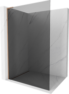 Mexen Kioto L душ панел Walk-in 100 x 200 см, графит, четкана мед - 800-100-103-65-40