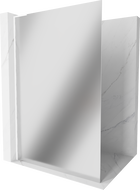 Mexen Kioto L стена за душ Walk-in 110 x 200 см, огледало, бяла - 800-110-103-20-50