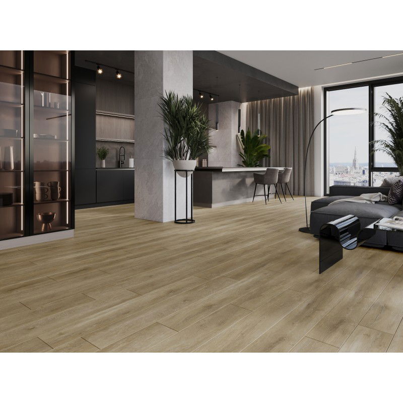 Mexen Clermont винилови панели 1240 x 182 mm SPC 6,5 mm, подложка IXPE 1,5 mm, 4 V-кант, дъб