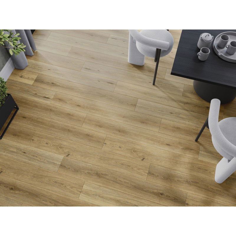 Mexen Sanford винилови панели 1240 x 182 mm SPC 6,5 mm, подложка IXPE 1,5 mm, 4 V-Фуга, Дъб