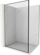 Mexen Kioto L душова стена Walk-in 70 x 200 см, черен шаблон, златен - 800-070-103-50-70