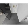 Mexen Kioto L стена за душ Walk-in 120 x 200 cm, черен мотив, златен четкан - 800-120-103-55-70