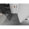 Mexen Kioto L стенен душ кабина Walk-in 120 x 200 см, черен модел, полирана мед - 800-120-103-65-70
