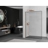 Mexen Kioto L стенен душ кабина Walk-in 120 x 200 см, черен модел, полирана мед - 800-120-103-65-70
