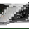 Mexen Kioto L душ без стойка Walk-in 100 x 200 см, черен модел, анодизиран gun gray - 800-100-103-66-70