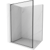 Мексен Киото L стена за душ Walk-in 110 x 200 см, черен модел, gun gray четкан - 800-110-103-66-70