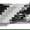 Mexen Kioto L стена за душ Walk-in 70 x 200 см, черен мотив, хром - 800-070-103-01-77