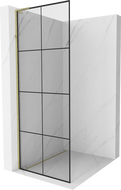 Mexen Kioto L стенен душ 70 x 200 см, черен модел, златен - 800-070-103-50-77