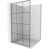 Mexen Kioto L душова стена Walk-in 100 x 200 см, черен модел, златен - 800-100-103-50-77