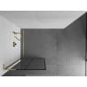 Mexen Kioto L стена за душ Walk-in 70 x 200 см, черен узор, златна четка - 800-070-103-55-77