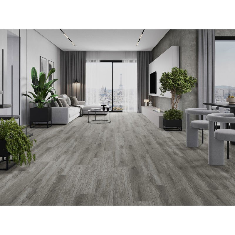 Mexen Claremont винилови панели 1240 x 182 mm SPC 6,5 mm, подложка IXPE 1,5 mm, 4 V-фуга, дъб